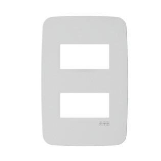 PLACA 4X2 PARA 2 POSTOS SEPARADOS BRANCO COM SUPORTE ORIGEN - ABB