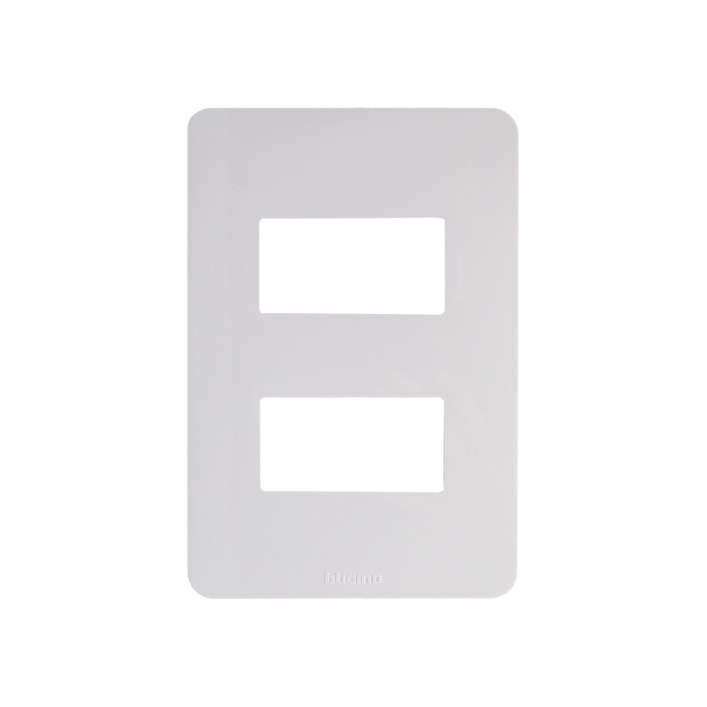 PLACA 4X2 PARA 2 POSTOS SEPARADOS BRANCO SEM SUPORTE MATIXGO - BTICINO