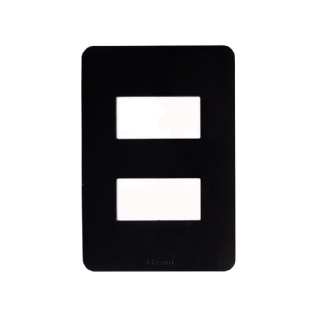 PLACA 4X2 PARA 2 POSTOS SEPARADOS PRETO SEM SUPORTE MATIXGO - BTICINO