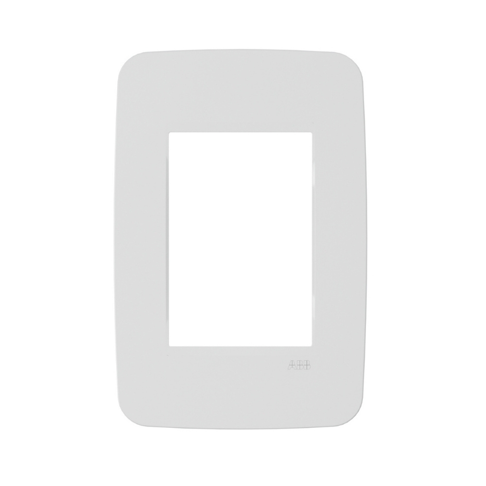 PLACA 4X2 PARA 3 POSTOS BRANCO COM SUPORTE ORIGEN - ABB