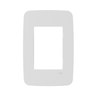 PLACA 4X2 PARA 3 POSTOS BRANCO COM SUPORTE ORIGEN - ABB