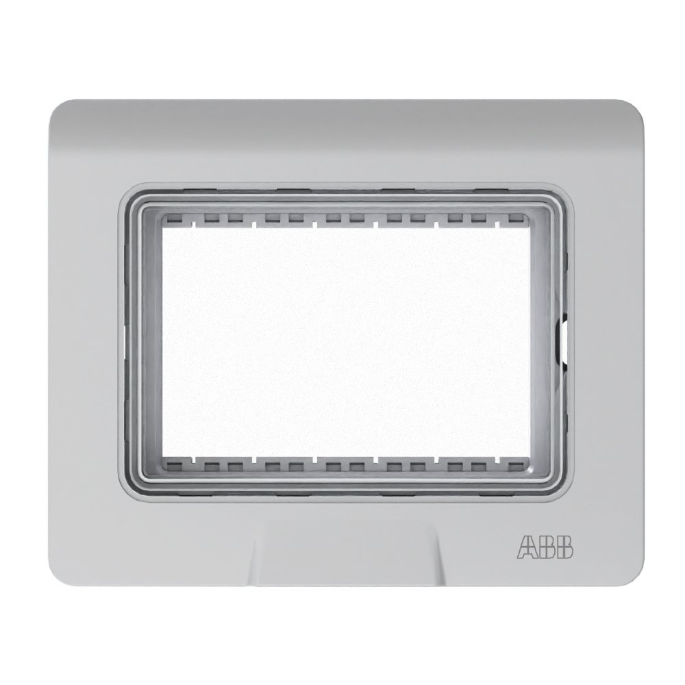 PLACA 4X2 PARA 3 POSTOS PARA AREAS UMIDAS IP55 CINZA ORIGEN - ABB