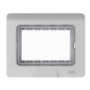 PLACA 4X2 PARA 3 POSTOS PARA AREAS UMIDAS IP55 CINZA ORIGEN - ABB