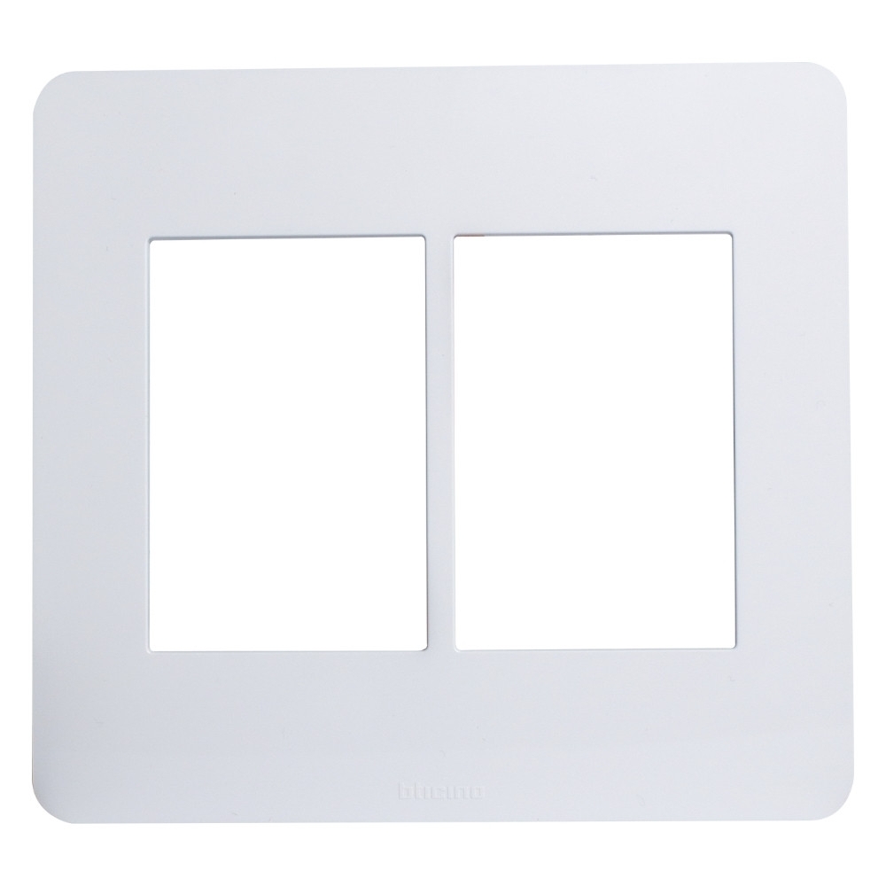 PLACA 4X4  PARA 3+3 POSTOS BRANCO SEM SUPORTE MATIXGO - BTICINO