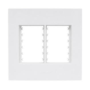 PLACA 4X4 PARA 6 POSTOS COM SUPORTE BRANCO INOVA PRO - ALUMBRA