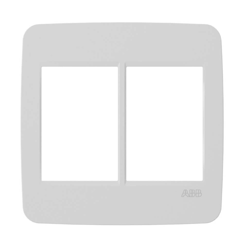 PLACA 4X4 PARA 6 POSTOS SEPARADOS BRANCO COM SUPORTE ORIGEN - ABB