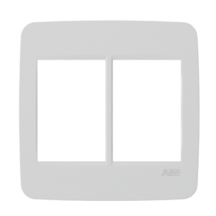 PLACA 4X4 PARA 6 POSTOS SEPARADOS BRANCO COM SUPORTE ORIGEN - ABB