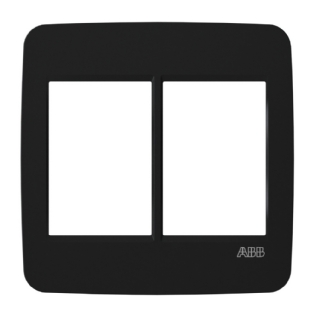 PLACA 4X4 PARA 6 POSTOS SEPARADOS PRETO COM SUPORTE ORIGEN - ABB