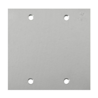 PLACA 4X4 PARA PISO CEGA INOX - OLIVO