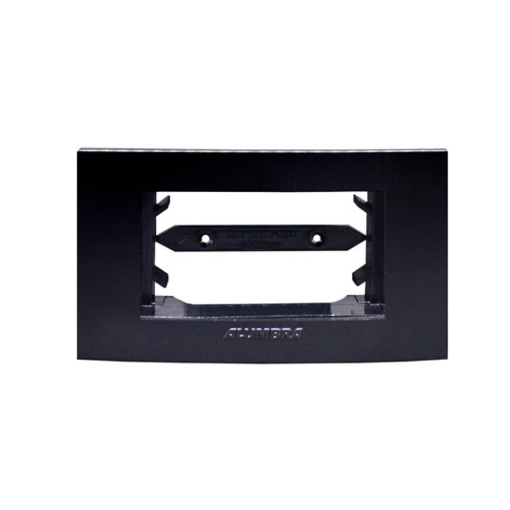 PLACA PARA 1 POSTO COM SUPORTE PRETO PARA MOVEIS INOVA PRO - ALUMBRA