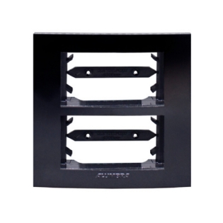 PLACA PARA 2 POSTOS CLASS COM SUPORTE PRETO PARA MOVEIS INOVA PRO - ALUMBRA