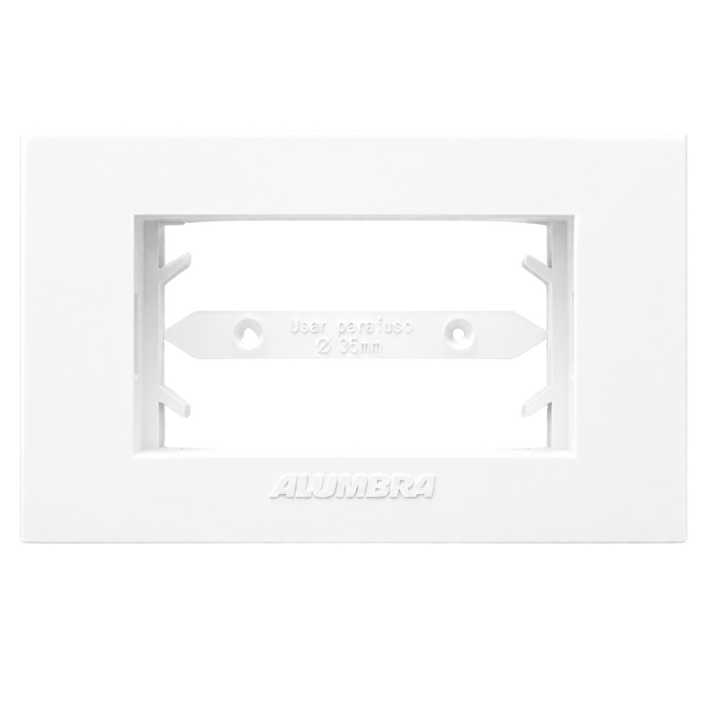 PLACA PARA  MOVEL 1 POSTO BRANCO COM SUPORTE INOVAPRO  - ALUMBRA