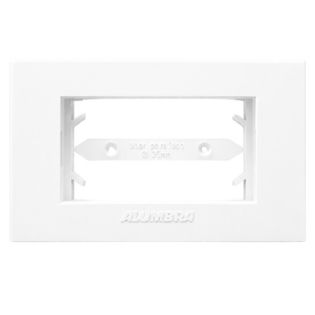 PLACA PARA  MOVEL 1 POSTO BRANCO COM SUPORTE INOVAPRO  - ALUMBRA
