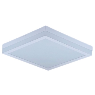PLAFON LED CATAR 16W 3 CORES DE LUZ 3000K 4000K 6000K BIVOLT BRANCO 26CM - MADRILUX