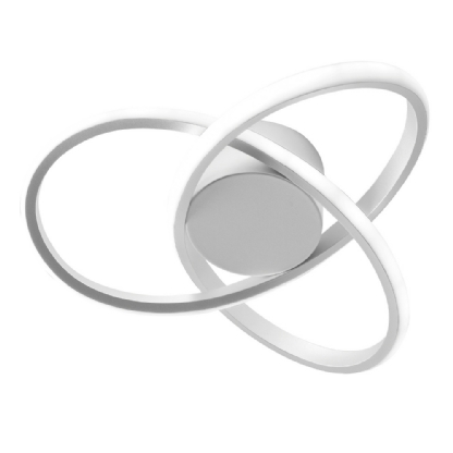 PLAFON LED FLOWER 28W AJUSTAVEL 3000K 4000K 6000K 2240LM BRANCO 40CM - HEVVY