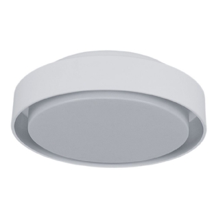PLAFON DUBAI SOBREPOR PARA 5 LAMPADAS E27 BRANCO REDONDO 46CM - MADRILUX