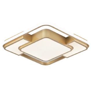 PLAFON LED 54W LUZ AMARELA/NEUTRA/BRANCA 4320LM GOLD QUADRADO - HEVVY