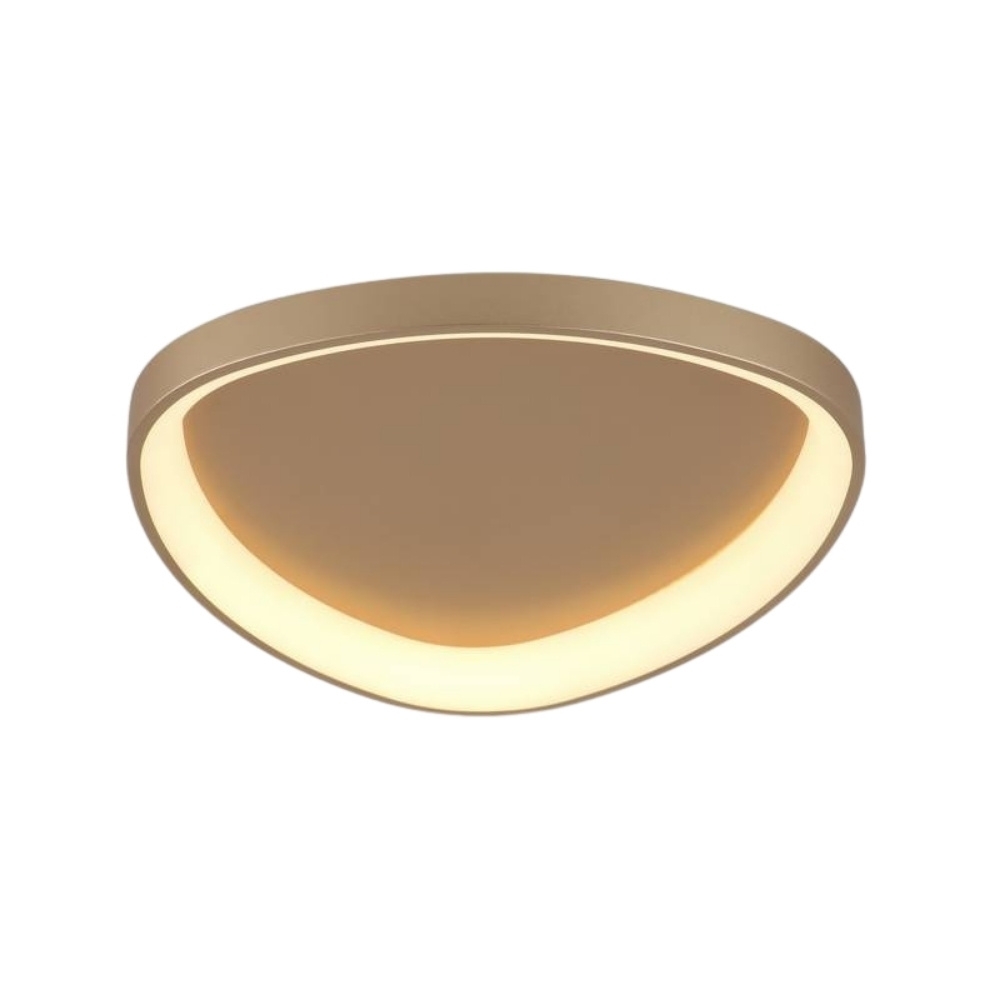 PLAFON LED DAMA DOURADO BIVOLT 34W LUZ AMARELA 3000K 45CM - S&L