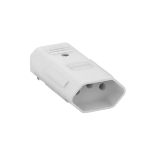PLUG FEMEA 2 POLOS + TERRA 20A 250V BRANCO - SOPRANO