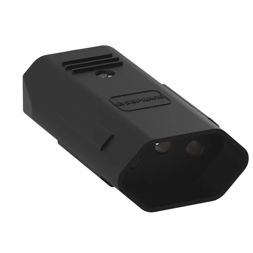 PLUG FEMEA 2 POLOS + TERRA 20A 250V PRETO - SOPRANO