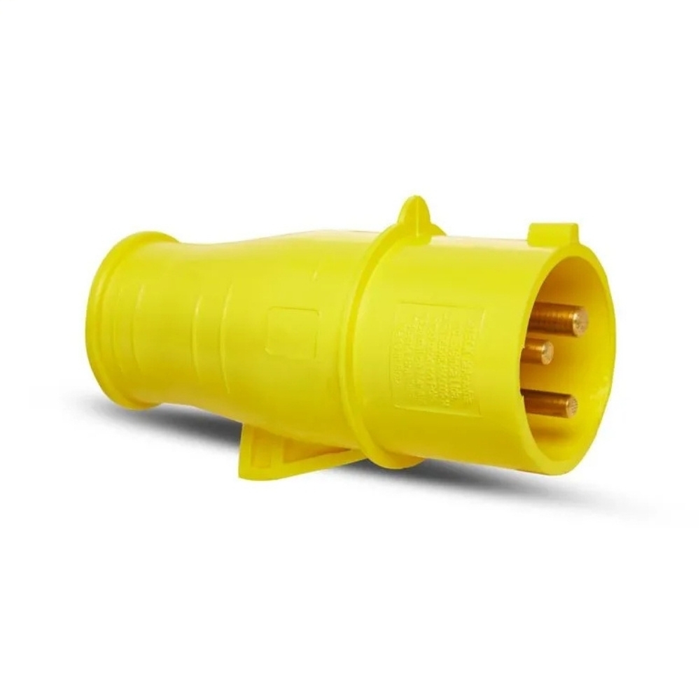 PLUG INDUSTRIAL 2P+T 32A 110/130V AMARELO 4H - STECK
