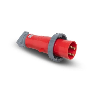 PLUG INDUSTRIAL 3P+T 63A 380/440V VERMELHO 6H - STECK