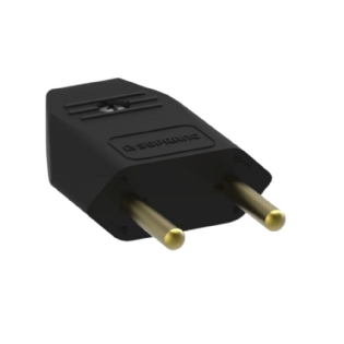 PLUG MACHO 2 POLOS 10A 250V PRETO - SOPRANO