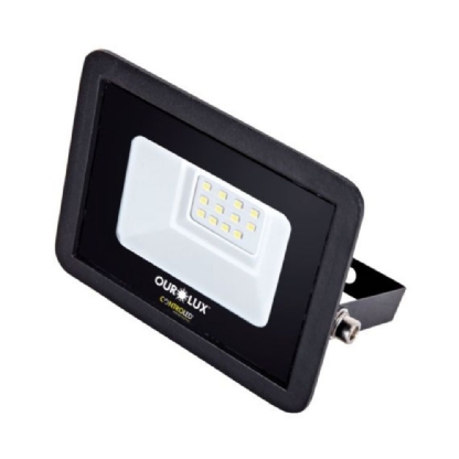 PROJETOR LED 10W BIVOLT LUZ BRANCA 6500K 675LM SENSOR PRESENCA - OUROLUX