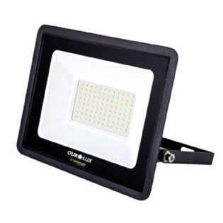 PROJETOR LED 50W BIVOLT LUZ BRANCA 6500K 3375LM SENSOR PRESENCA - OUROLUX