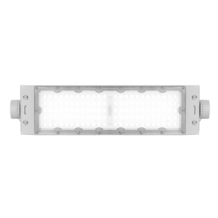 PROJETOR LED 100W BIVOLT LUZ AMARELA 3000K 18500LM CINZA IP66 BPM - BLUMENAU