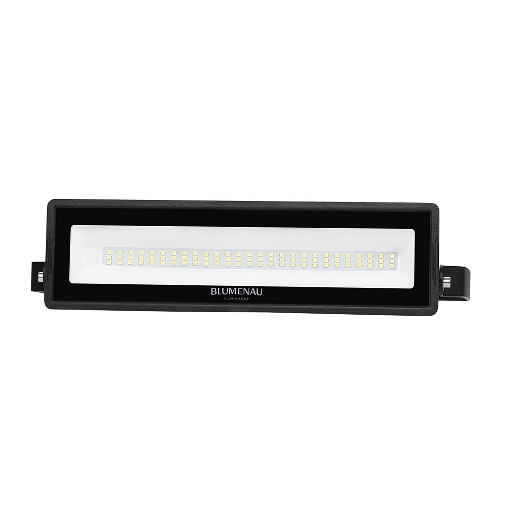 PROJETOR LED 50W BIVOLT LUZ BRANCA 6500K 5000LM IP66 RT PRETO MODULAR - BLUMENAU