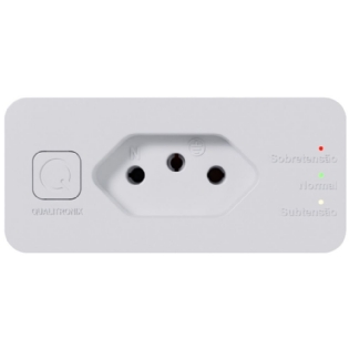 PROTETOR DE SURTO 2P+T 10A CL 3 BRANCO PARA GELADEIRA - QUALITRONIX