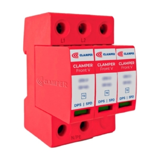 PROTETOR DE SURTO FRONT V 3P TRIPOLAR 275V 20KA CLASSE 2 - CLAMPER
