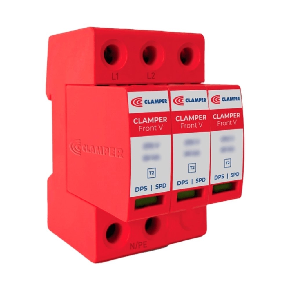 PROTETOR DE SURTO FRONT V 3P TRIPOLAR 275V 45KA CLASSE 2 - CLAMPER