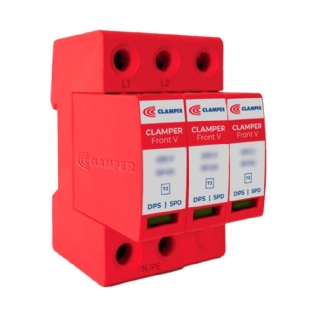 PROTETOR DE SURTO FRONT V 3P TRIPOLAR 275V 45KA CLASSE 2 - CLAMPER