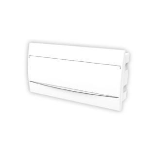 QUADRO EMBUTIR PARA 18 DISJUNTORES DIN PVC PORTA BRANCO - SOPRANO