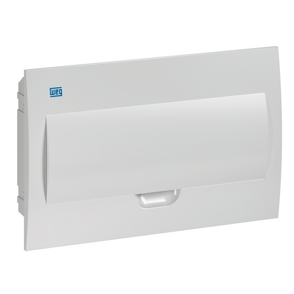 QUADRO EMBUTIR PARA 18 DISJUNTORES DIN PVC PORTA BRANCO - WEG