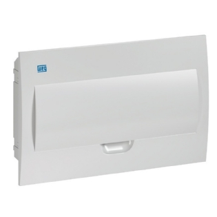 QUADRO EMBUTIR PARA 18 DISJUNTORES DIN PVC PORTA BRANCO - WEG