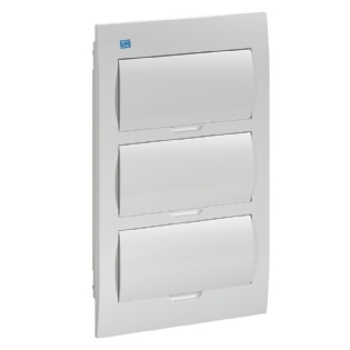 QUADRO EMBUTIR PARA 36 DISJUNTORES DIN PVC PORTA BRANCO - WEG