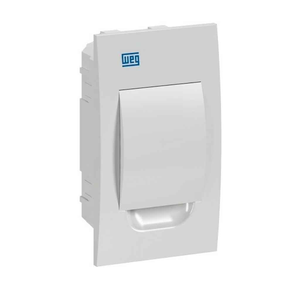 QUADRO EMBUTIR PARA 4 DISJUNTORES DIN PVC PORTA BRANCO - WEG