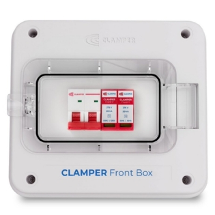 QUADRO PROTETOR 220V 2P MONOPOLAR COM DISJUNTOR C32A+DPS 275V 20KA - CLAMPER