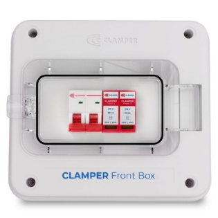 QUADRO PROTETOR 220V 2P MONOPOLAR COM DISJUNTOR C40A+DPS 275V 20KA - CLAMPER