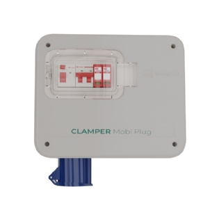 QUADRO PROTETOR DE CARREGADOR VEICULAR 220V 8KW COM TOMADA INDUSTRIAL 32A - CLAMPER