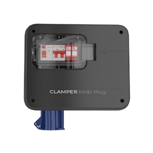 QUADRO PROTETOR DE CARREGADOR VEICULAR 220V 8KW TOMADA INDUSTRIAL 32A PRETO - CLAMPER