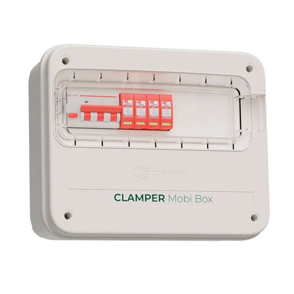 QUADRO PROTETOR DE CARREGADOR VEICULAR 26KW 380V 40A MOBI SEM TOMADA - CLAMPER