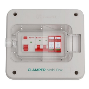 QUADRO PROTETOR DE CARREGADOR VEICULAR 8KW 220V 40A MOBI SEM TOMADA - CLAMPER