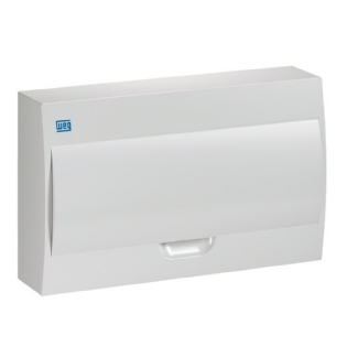 QUADRO SOBREPOR PARA 18 DISJUNTOR DIN PVC PORTA BRANCO - WEG