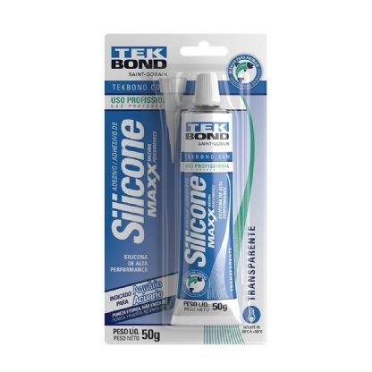 SILICONE ACETICO AQUARIO MAXX 50G BLISTER - TEKBOND