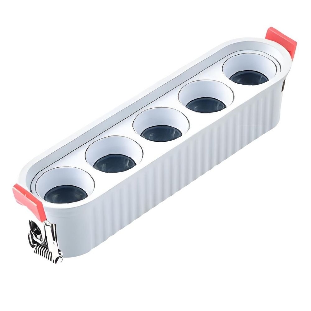 SPOT DOT INFINITE EMBUTIR 10W BIVOLT LUZ AMARELA 3000K 700LM 15G BRANCO - LUMINATTI