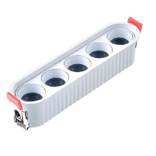 SPOT DOT INFINITE EMBUTIR 10W BIVOLT LUZ AMARELA 3000K 700LM 15G PRETO - LUMINATTI